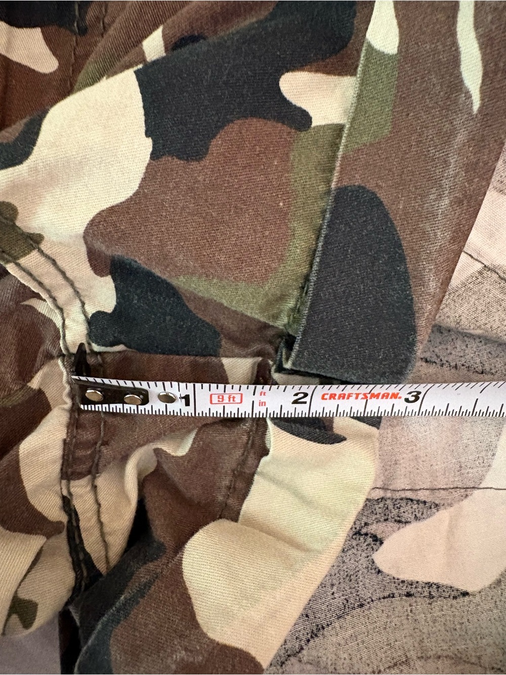 Dollhouse Camo Cargo Mini Shorts Size 9 Y2K Low Rise Army Print - Picture 8 of 9